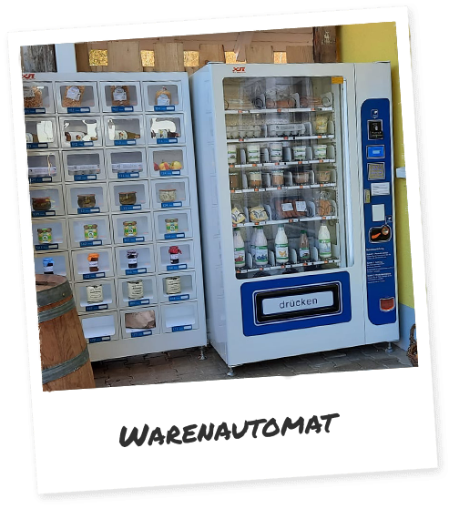 Warenautomaten vor unserem Hofladen